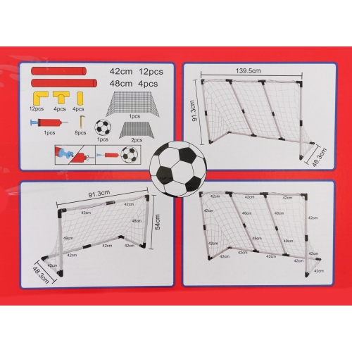Duża Biała Bramka dla dzieci 2w1 z akcesoriami HF523